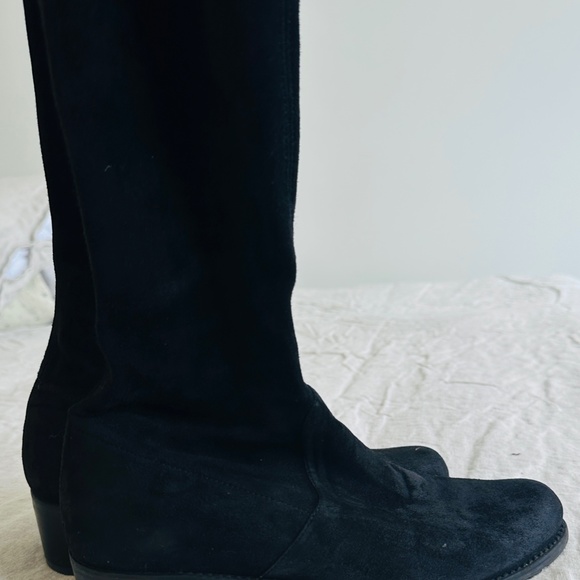 Stuart Weitzman Midland Over The Knee Boots Black Suede Leather Size US9 EUR39.5 - Picture 9 of 10